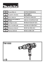 Preview for 1 page of Makita TW1000 Instruction Manual