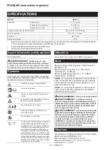 Preview for 18 page of Makita UB001CZ Instruction Manual