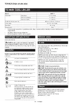 Preview for 92 page of Makita UB001CZ Instruction Manual