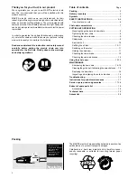 Preview for 2 page of Makita UC 3000 Owner'S And Safety Manual