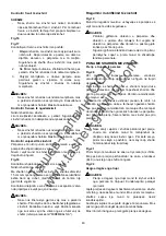 Preview for 40 page of Makita UC3041A Instruction Manual