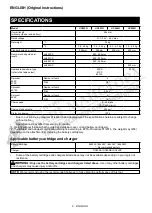 Preview for 8 page of Makita UG002G Instruction Manual