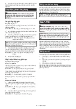 Preview for 47 page of Makita UT001G Instruction Manual