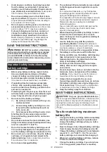 Preview for 12 page of Makita VC002GL Instruction Manual
