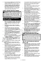 Preview for 10 page of Makita VC005GLZ Instruction Manual