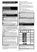 Preview for 11 page of Makita VC005GLZ Instruction Manual