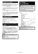 Preview for 15 page of Makita VC005GLZ Instruction Manual