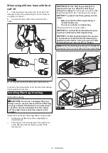 Preview for 14 page of Makita VC011G Instruction Manual