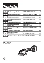 Makita X-LOCK LXT DGA521 Instruction Manual preview