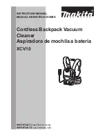 Preview for 1 page of Makita XCV10 Instruction Manual