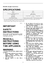 Preview for 2 page of Makita XLC02RB1W Instruction Manual