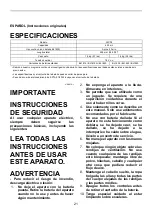 Preview for 21 page of Makita XLC02RB1W Instruction Manual