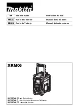 Preview for 1 page of Makita XRM06 Instruction Manual