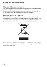 Preview for 12 page of Malloca MH-02IS Operating And Installation Instructions