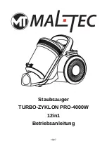 Preview for 19 page of MALTEC TURBO CYCLONE PRO-4000W Instruction Manual