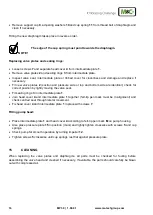 Preview for 16 page of M&C MP Series Operating Instructions Manual