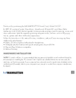 Preview for 3 page of Manhattan 158107 User Manual