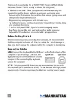 Preview for 2 page of Manhattan 176408 Quick Start Manual