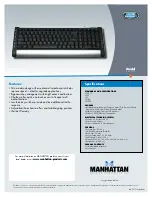 Preview for 2 page of Manhattan 177771 Brochure & Specs