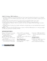 Preview for 3 page of Manhattan 702898 User Manual