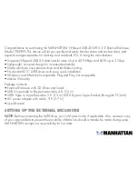 Preview for 2 page of Manhattan 702959 User Manual