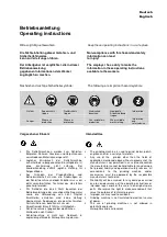 Preview for 2 page of Mannesmann Demag G 823 H Operating Instructions Manual