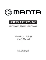 Manta LED1902 User Manual preview