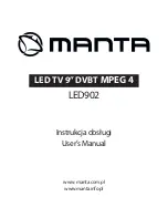 Manta LED902 User Manual preview