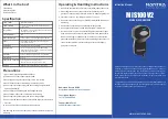 Preview for 1 page of Mantra MIS100V2 Instruction Manual