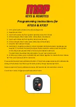 Map KF316 Programming Instructions preview