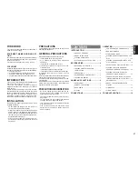 Preview for 3 page of Marantz SA8400 User Manual