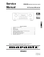 Marantz SR4200 Service Manual preview