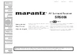 Preview for 1 page of Marantz SR5006 Getting Started Manual