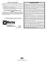 Preview for 4 page of Marley MMH Series Instructions Manual