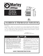 Marley WH Series Installation & Maintenance Instructions preview