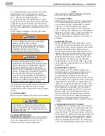 Preview for 4 page of Mars COMFORT-AIRE Century AHG Series Installation, Operation And Maintenance Manual