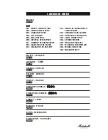 Preview for 6 page of Marshall Amplification KILBURN User Manual