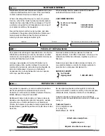 Preview for 30 page of Marshalltown Company DUOFLEX HC125A User Manual