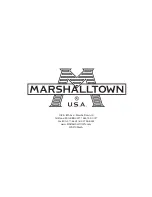 Preview for 16 page of Marshalltown 29390 Manual