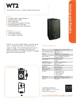 Martin Audio WWTT22 Specification Sheet preview