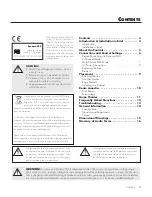 Preview for 3 page of MartinLogan Dynamo 500 User Manual