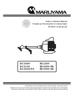 Maruyama BC200H Owner'S Manual preview