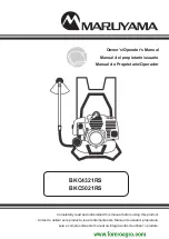 Preview for 1 page of Maruyama BKC4321RS Owner'S/Operator'S Manual