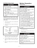 Preview for 11 page of Maruyama BT23L Owner'S/Operator'S Manual