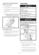 Preview for 17 page of Maruyama E270 Owner'S/Operator'S Manual