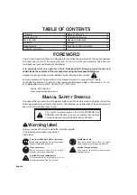 Preview for 2 page of Maruyama MD830-1 Operator'S Manual