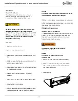 Preview for 17 page of Marvel MA15CRS1XS Installation, Operation And Maintenance Instructions