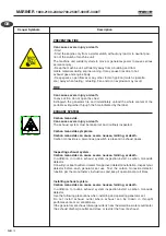 Preview for 55 page of Mase MARINER 1800 Use, Maintenance And Installation Manual