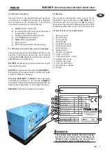 Preview for 58 page of Mase MARINER 1800 Use, Maintenance And Installation Manual