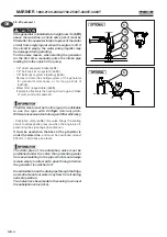 Preview for 65 page of Mase MARINER 1800 Use, Maintenance And Installation Manual